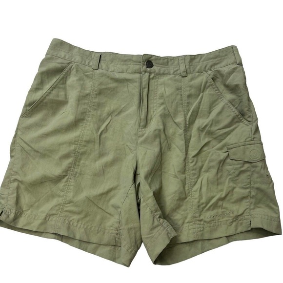 Columbia Tan Omni Dry Hiking Shorts Size 10 6L 6" Inseam Lightweight - Picture 1 of 9